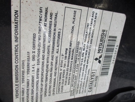 2000 MITSUBISHI GALANT ES BLACK 2.4L AT 153722